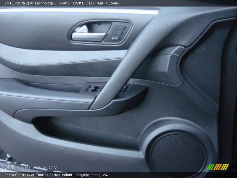 Crystal Black Pearl / Ebony 2011 Acura ZDX Technology SH-AWD