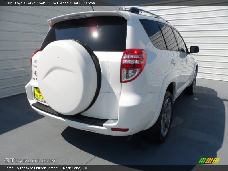 Super White / Dark Charcoal 2009 Toyota RAV4 Sport
