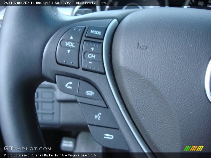 Controls of 2011 ZDX Technology SH-AWD