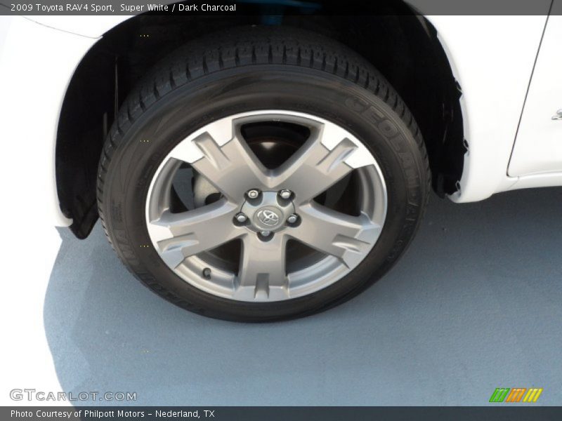 Super White / Dark Charcoal 2009 Toyota RAV4 Sport