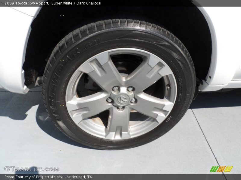 Super White / Dark Charcoal 2009 Toyota RAV4 Sport