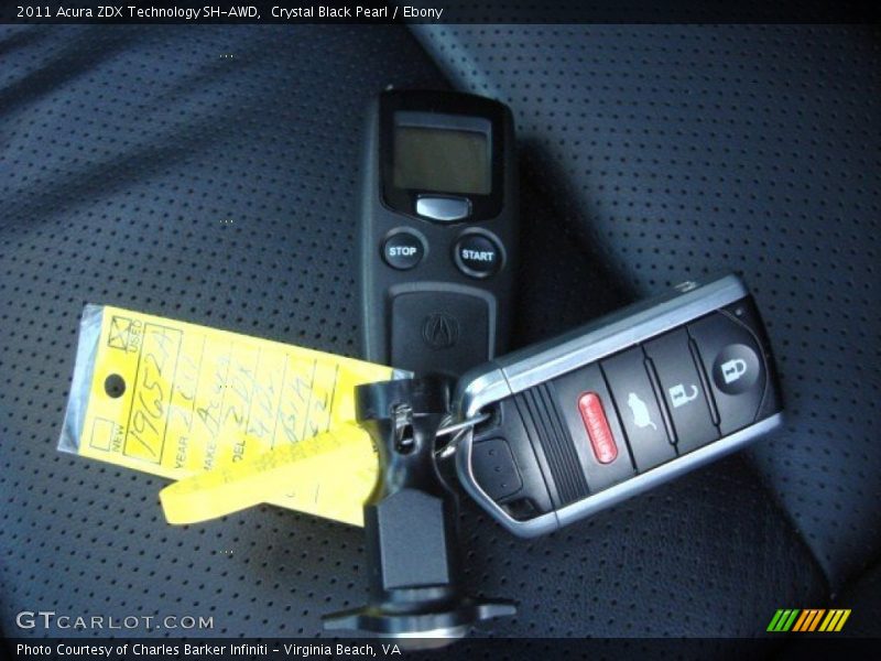 Keys of 2011 ZDX Technology SH-AWD