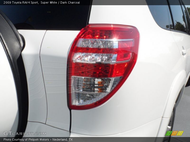 Super White / Dark Charcoal 2009 Toyota RAV4 Sport