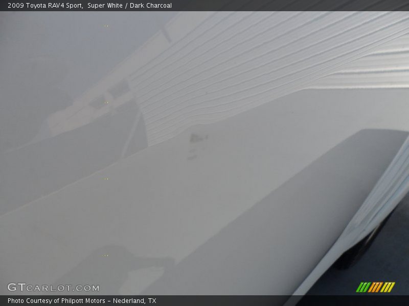 Super White / Dark Charcoal 2009 Toyota RAV4 Sport