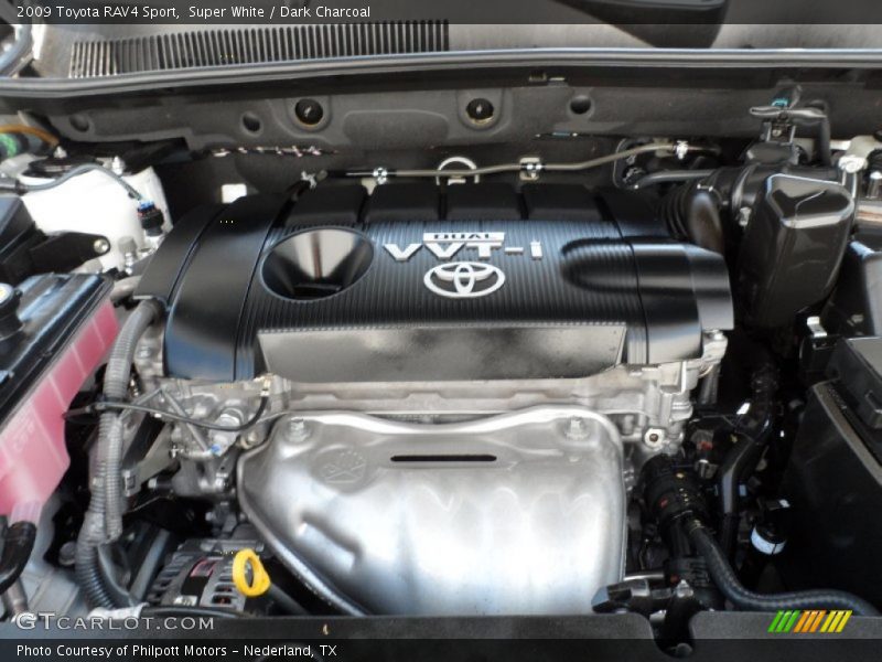 Super White / Dark Charcoal 2009 Toyota RAV4 Sport