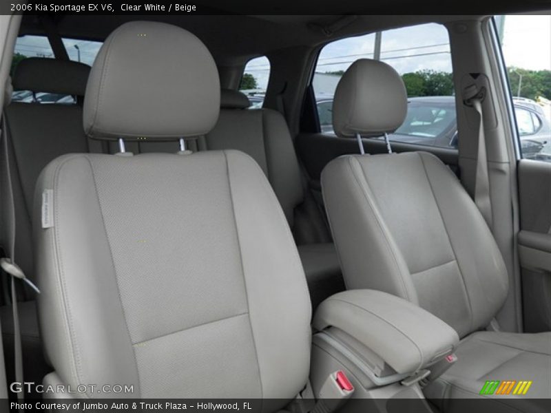 Clear White / Beige 2006 Kia Sportage EX V6