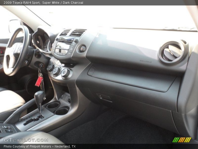 Super White / Dark Charcoal 2009 Toyota RAV4 Sport