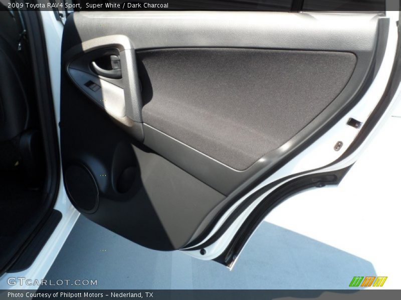 Super White / Dark Charcoal 2009 Toyota RAV4 Sport