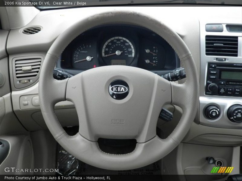 Clear White / Beige 2006 Kia Sportage EX V6