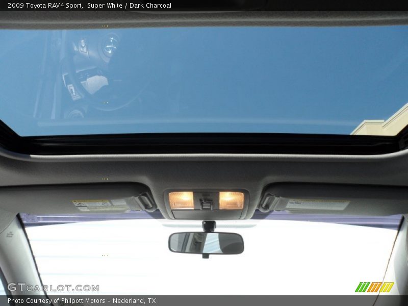 Super White / Dark Charcoal 2009 Toyota RAV4 Sport