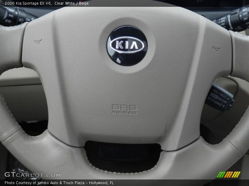 Clear White / Beige 2006 Kia Sportage EX V6