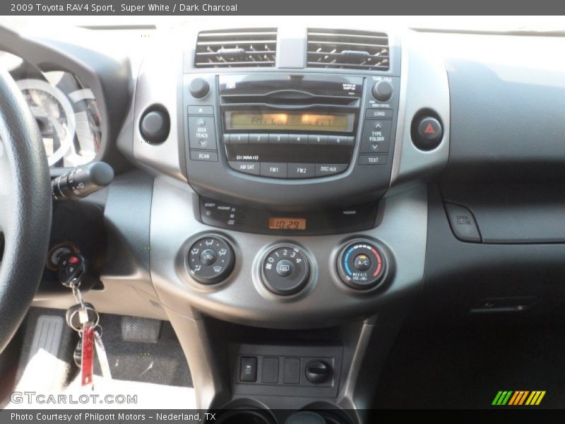 Super White / Dark Charcoal 2009 Toyota RAV4 Sport