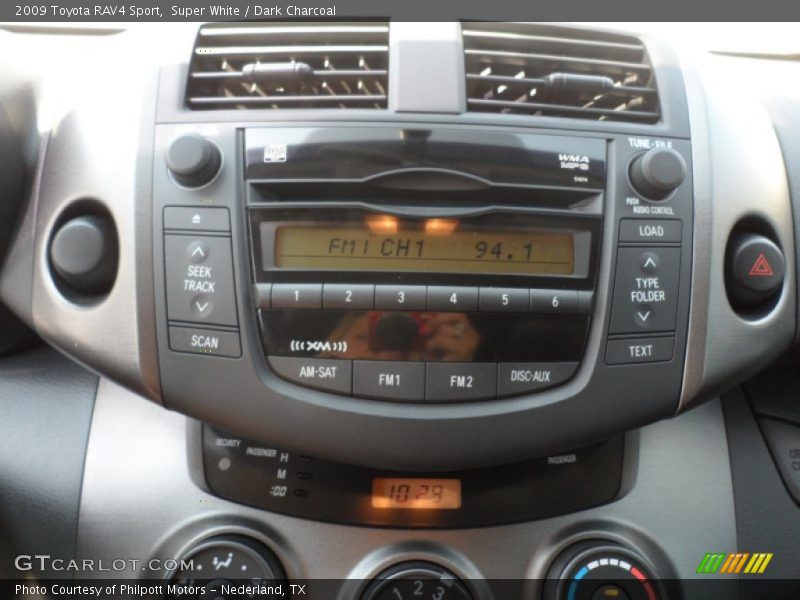 Super White / Dark Charcoal 2009 Toyota RAV4 Sport