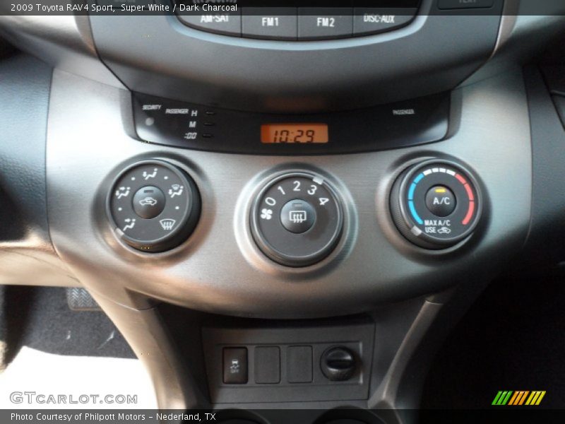 Super White / Dark Charcoal 2009 Toyota RAV4 Sport