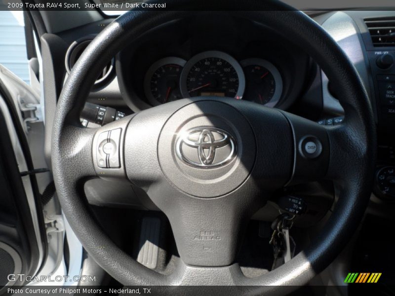 Super White / Dark Charcoal 2009 Toyota RAV4 Sport