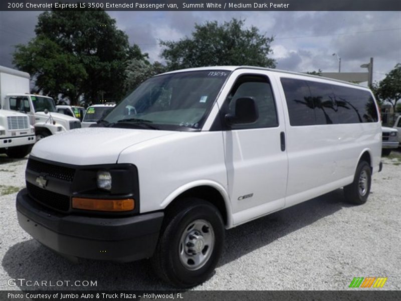 Summit White / Medium Dark Pewter 2006 Chevrolet Express LS 3500 Extended Passenger van