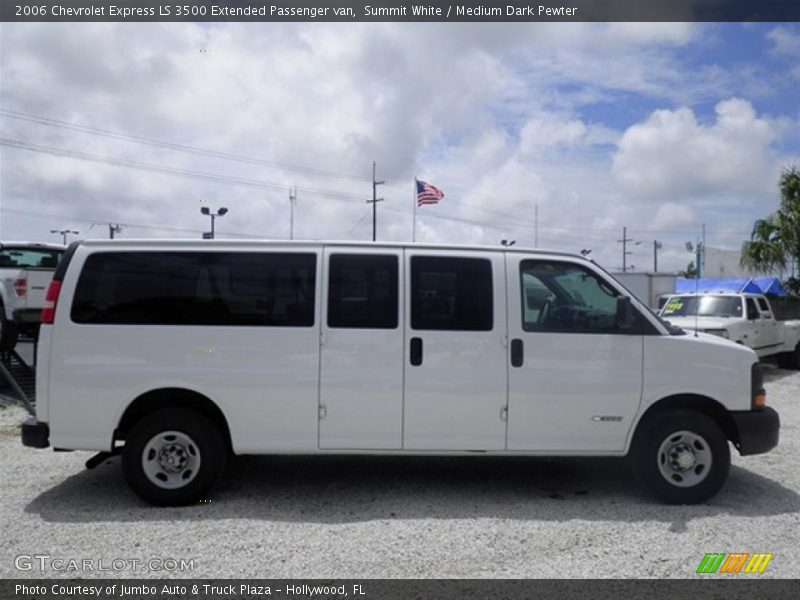 Summit White / Medium Dark Pewter 2006 Chevrolet Express LS 3500 Extended Passenger van