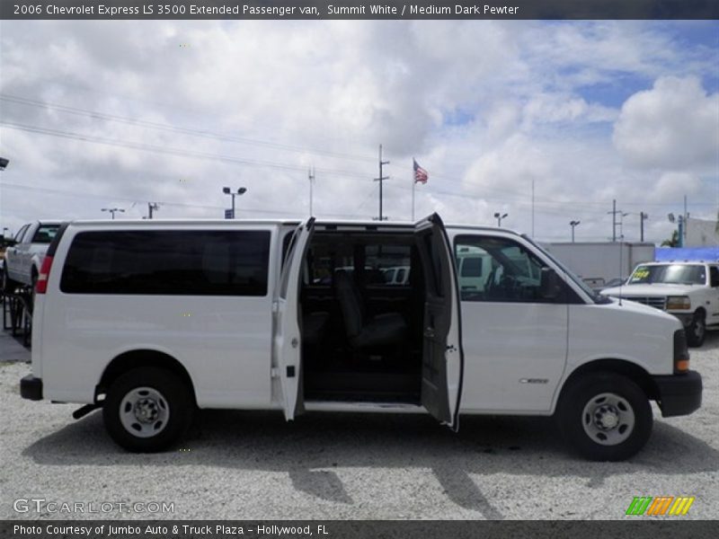 Summit White / Medium Dark Pewter 2006 Chevrolet Express LS 3500 Extended Passenger van