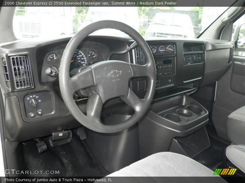 Summit White / Medium Dark Pewter 2006 Chevrolet Express LS 3500 Extended Passenger van