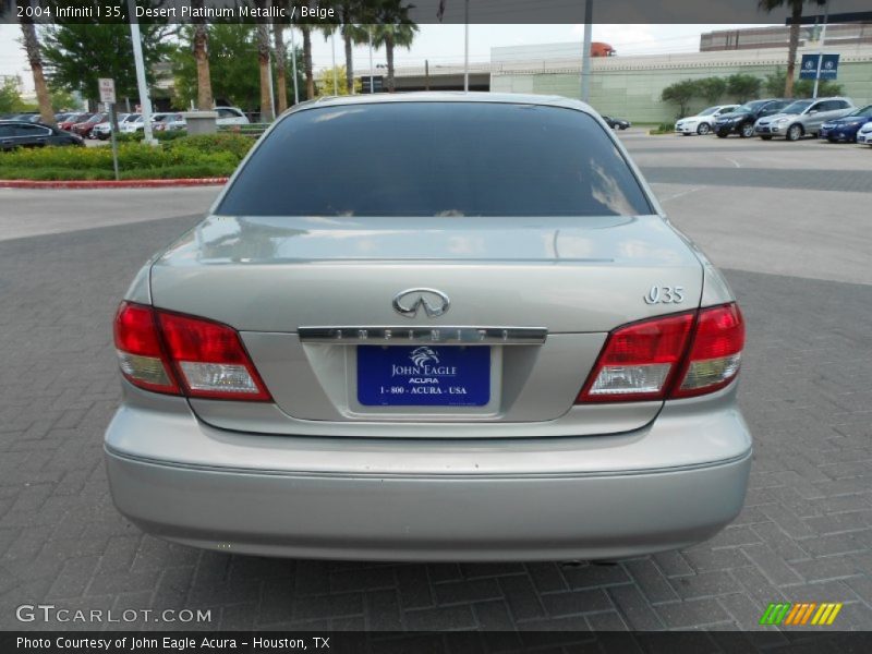 Desert Platinum Metallic / Beige 2004 Infiniti I 35