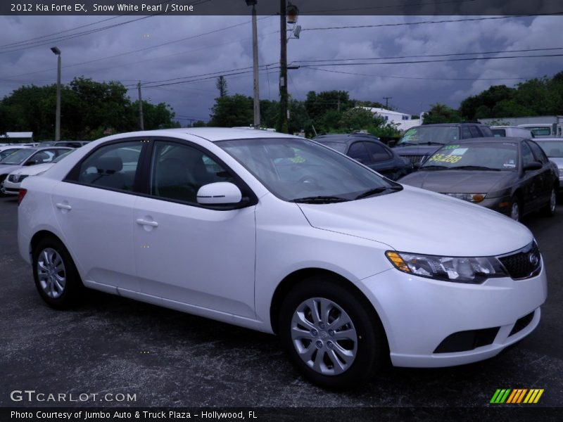 Snow White Pearl / Stone 2012 Kia Forte EX