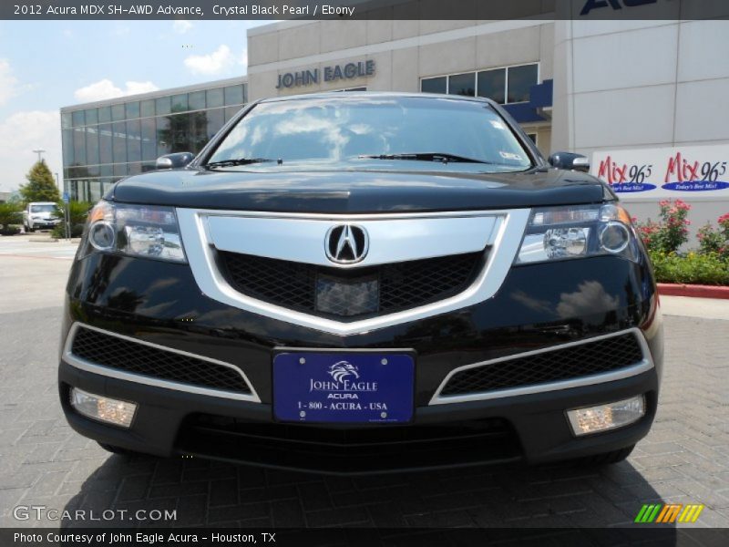 Crystal Black Pearl / Ebony 2012 Acura MDX SH-AWD Advance