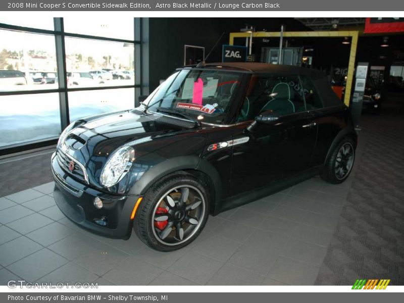 Astro Black Metallic / Lounge Carbon Black 2008 Mini Cooper S Convertible Sidewalk Edition