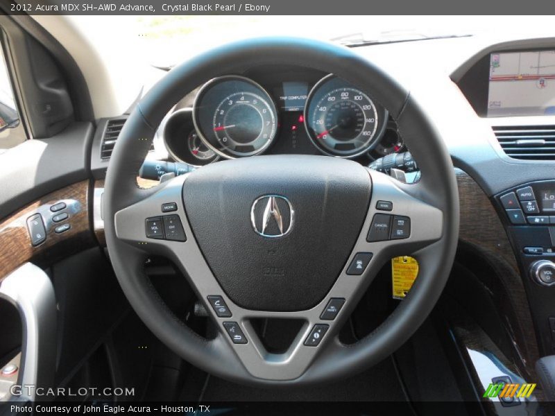 Crystal Black Pearl / Ebony 2012 Acura MDX SH-AWD Advance