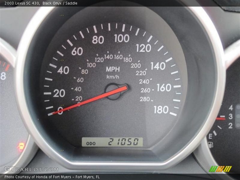 Black Onyx / Saddle 2003 Lexus SC 430