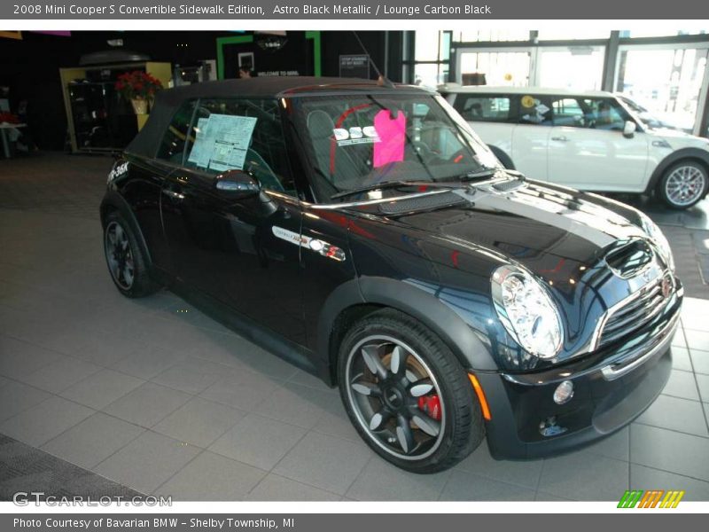 Astro Black Metallic / Lounge Carbon Black 2008 Mini Cooper S Convertible Sidewalk Edition