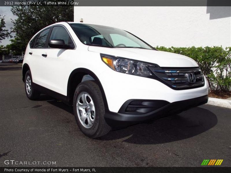 Taffeta White / Gray 2012 Honda CR-V LX