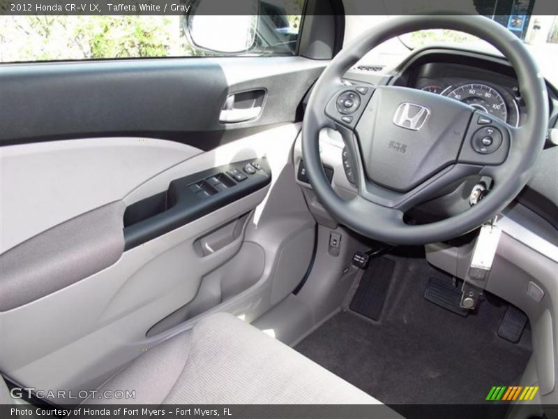 Taffeta White / Gray 2012 Honda CR-V LX