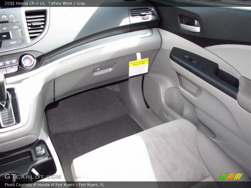 Taffeta White / Gray 2012 Honda CR-V LX