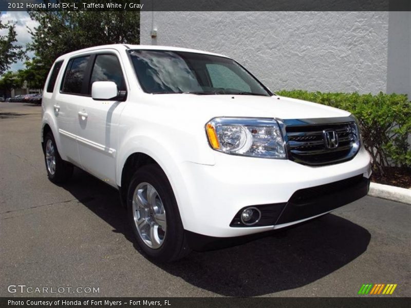Taffeta White / Gray 2012 Honda Pilot EX-L