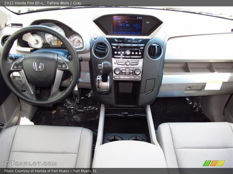 Taffeta White / Gray 2012 Honda Pilot EX-L