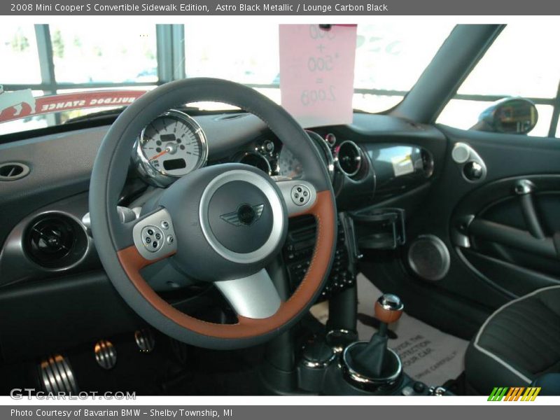Astro Black Metallic / Lounge Carbon Black 2008 Mini Cooper S Convertible Sidewalk Edition