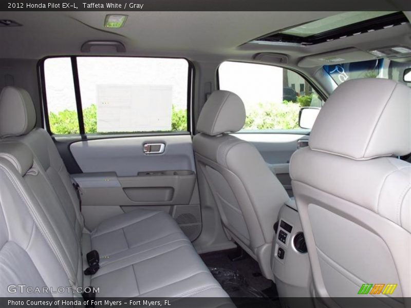 Taffeta White / Gray 2012 Honda Pilot EX-L