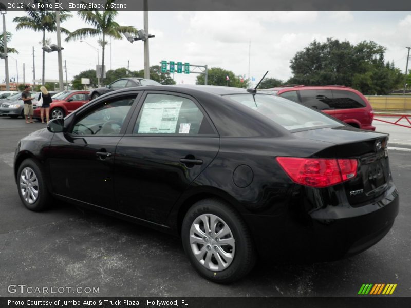 Ebony Black / Stone 2012 Kia Forte EX