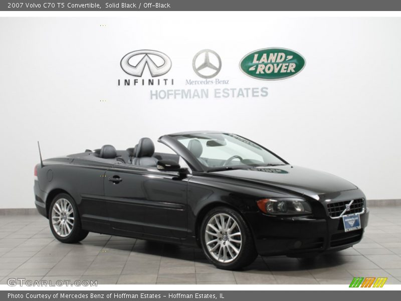 Solid Black / Off-Black 2007 Volvo C70 T5 Convertible
