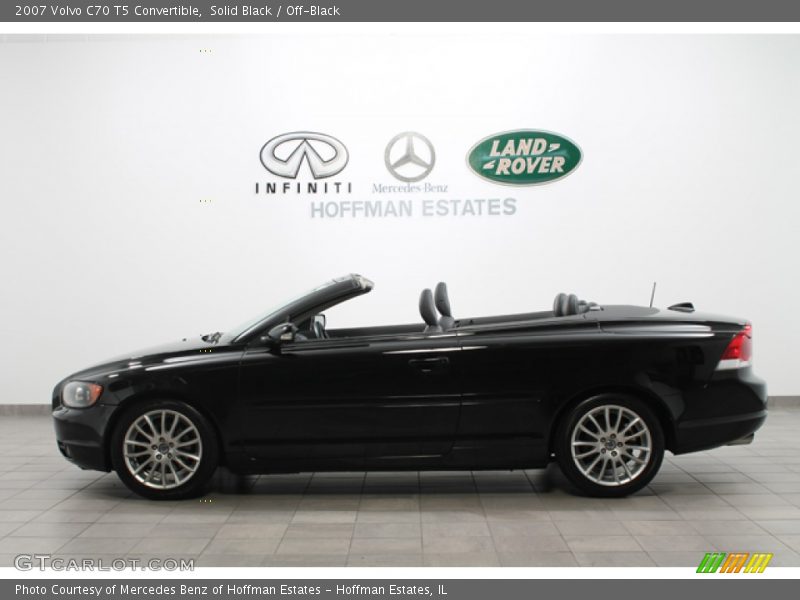 Solid Black / Off-Black 2007 Volvo C70 T5 Convertible