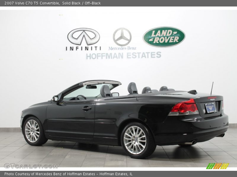 Solid Black / Off-Black 2007 Volvo C70 T5 Convertible