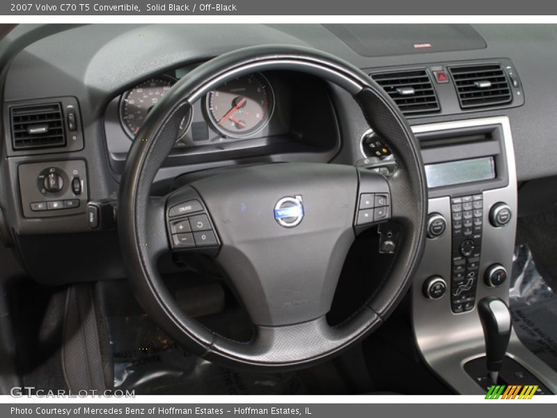 Solid Black / Off-Black 2007 Volvo C70 T5 Convertible