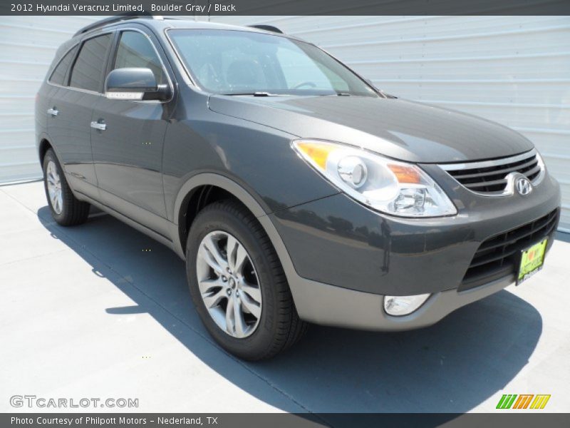 Boulder Gray / Black 2012 Hyundai Veracruz Limited