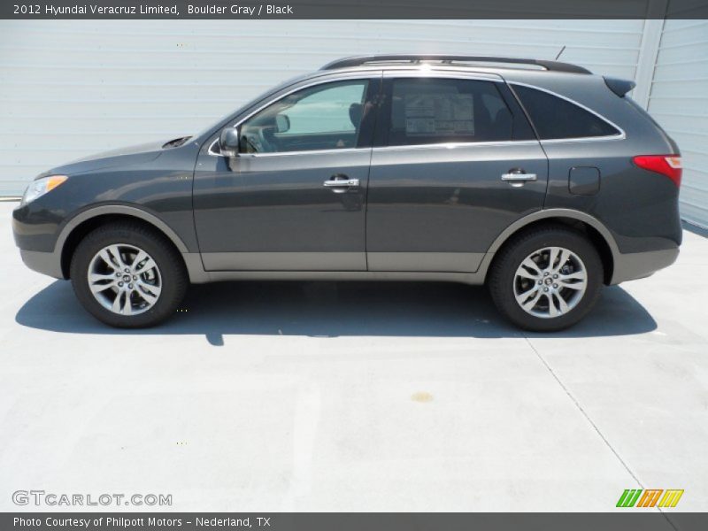 Boulder Gray / Black 2012 Hyundai Veracruz Limited