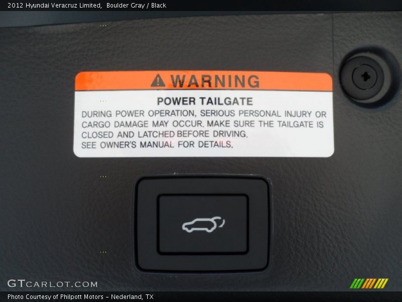 Boulder Gray / Black 2012 Hyundai Veracruz Limited