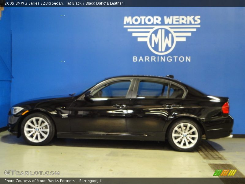 Jet Black / Black Dakota Leather 2009 BMW 3 Series 328xi Sedan