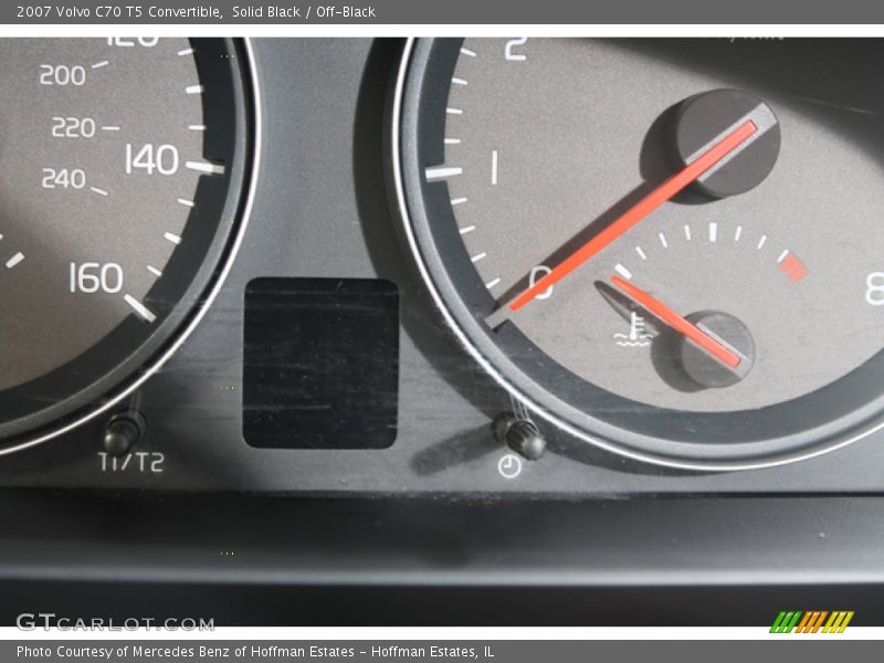 Solid Black / Off-Black 2007 Volvo C70 T5 Convertible
