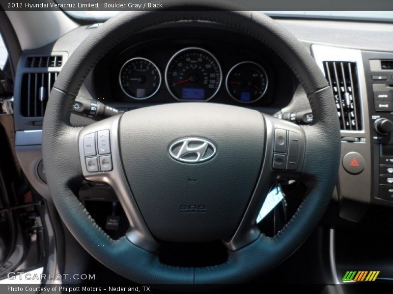 Boulder Gray / Black 2012 Hyundai Veracruz Limited