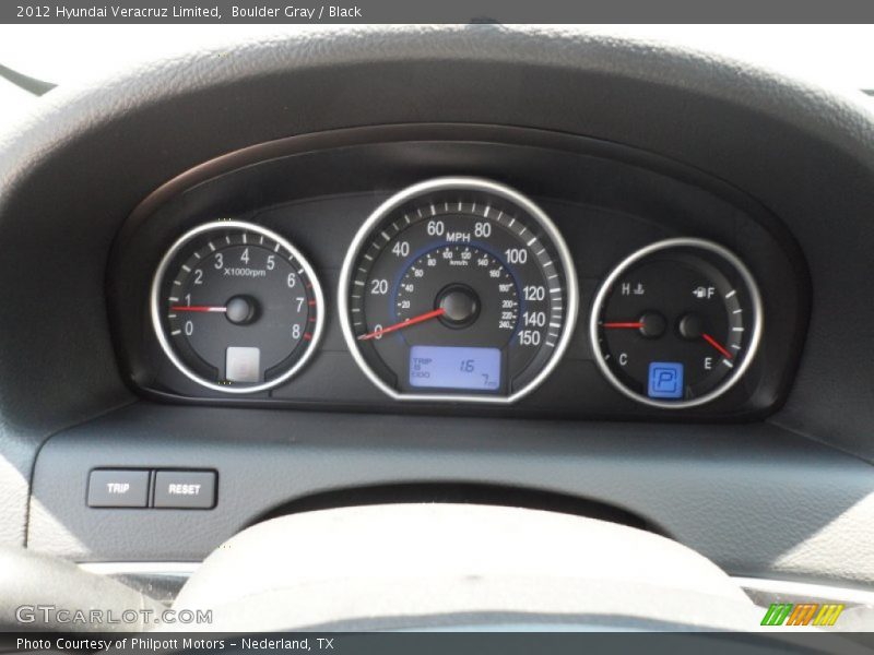Boulder Gray / Black 2012 Hyundai Veracruz Limited