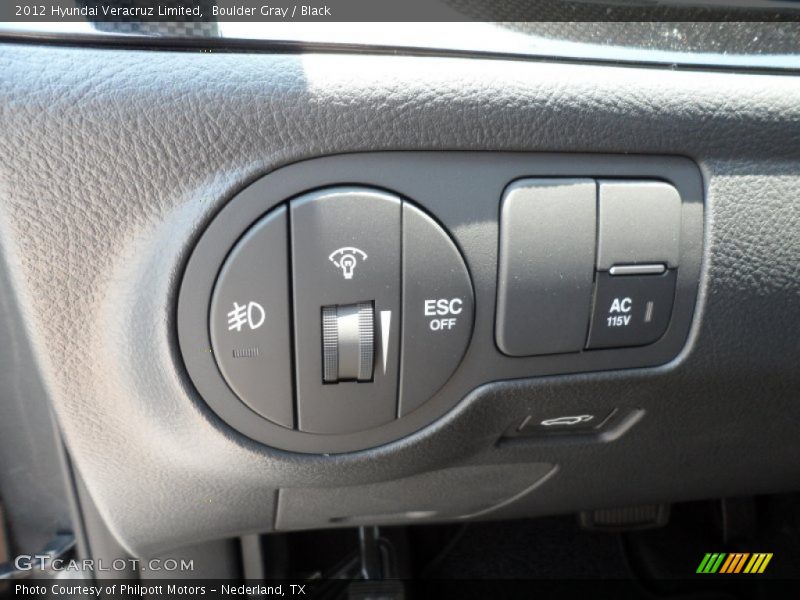 Boulder Gray / Black 2012 Hyundai Veracruz Limited